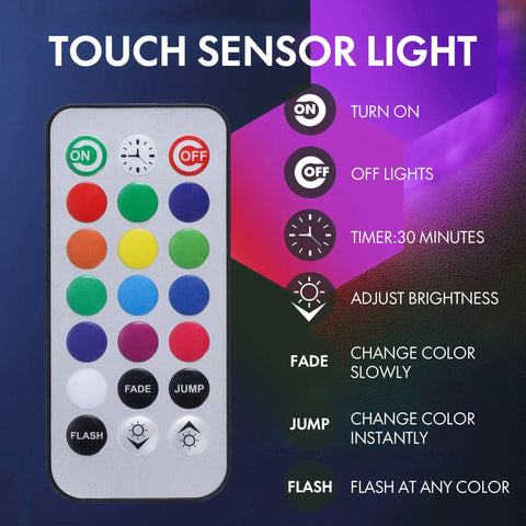 Remote control for Hexagon LED Wall Light Kit 6 Pack With Modular Touch And Remote Control, Color Changing Panels