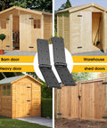 Heavy Duty Fence Gate Hinges 4 Pack 270 Degree Adjustable Barn Door Hinges With Screws For Backyard Wood Doors Garden Black Bifold Strap Folding Hardware visible with sheds and fences
