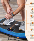 Legit 4D Curved Vibration Plate Exercise Machine With Triple Motor Seven Modes And Sixty Speeds Vibrating Platform with watch remote.