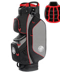 Top Tier Lightweight Golf Cart Bag With Next Level 15 Way Organizer Top and Secure Putter Well, featuring multiple pockets.