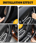 Front Left And Right Inner Door Pull Handles For BMW 3 Series F30 F31 2012 Through 2018 320i Replacement Inner Trim Door Handle Set OEM Style No Fuss Direct Fit Easy Install Long Lasting High Quality, black plastic door handle install
