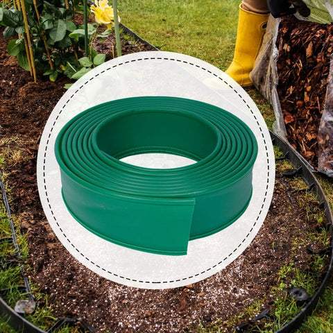 Durable PE Garden Border Fence Coil For Outdoor Borders And Lawn Paths, Flexible Quick Install Edging, Tool-Free Setup