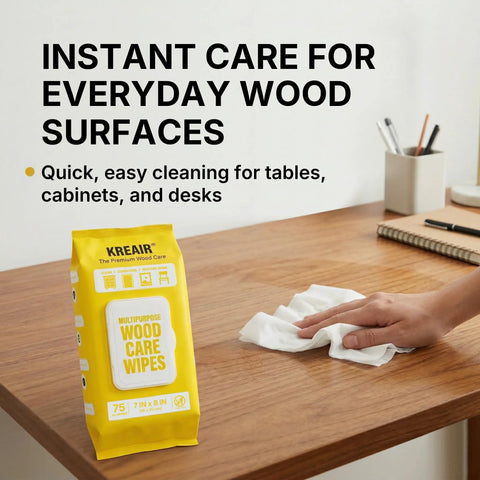 Let Go Of Dust And Grime With These Multi Purpose Wood Cleaning Wipes That Pack A Light Lemon Punch And Make Your Furniture Shine Without Any Extra Hustle.