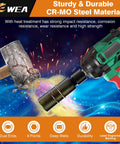 Impact wrench using Beefy Thin Wall Lug Nut Impact Socket Set Eight Sizes 17mm 19mm 21mm 22mm And Three Quarter Inch