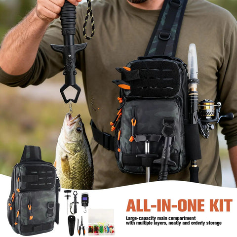 fishing rod holders bags All In One Tackle Backpack For Outdoor Trips Constructed from high Buffalo Gear 37QT Fish Cooler