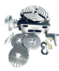 6 Inch Rotary Table With 3 Slots And Steel Dividing Plates, Operation Manual Included, showing pro grade accessories