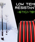 12 Gauge Bonded Silicone Wire 100 Ft Black Red 2 Conductor Hookup Cable, low temp resistant to -67°C ambient image