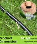 Half Inch Drip Irrigation Tubing Kit With Four Packs Six Way Connectors Fifty Foot Length For Garden Irrigation System
