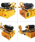 Pro Grade Portable Line Boring Machine With 110V Motor And Smooth Adjustable Speed Feed, detailed view of motor and feed controls.