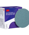Trizact Hookit Foam Disc P5000 3 Inch Blue Pack Of 15 box with visible single foam disc