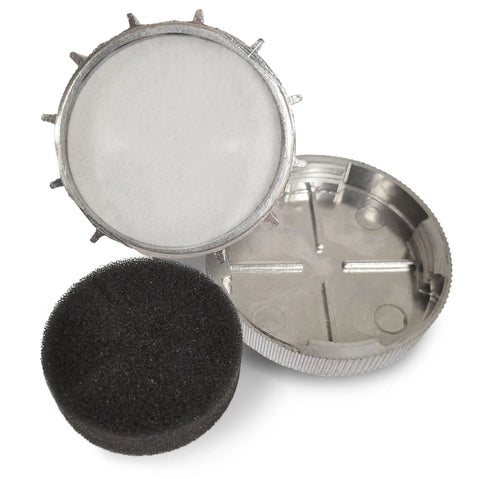 Three Eighths Inch NPT Intake Air Filter Muffler Assembly With Aluminum Housing, Removable Cap For Easy Filter Element Replacement