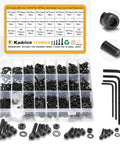 Metric Screws Nuts And Washers Kit With Grade 12.9 Alloy Steel Hex Socket Bolts M2 M3 M4 M5 Black Zinc Plated