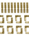 Hidden Brass Barrel Hinge Set 24 Pack 4x20mm Mini Concealed Hinges For Jewelry Boxes Music Boxes Cabinets And Small Woodworking Projects