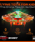 Scoot Skeet Mini Drone Shooting Game For Kids Drone Only Hand Drones Compatible with LED lights and USB charging