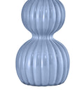 28 Inch Blue Ceramic Table Lamps Set Of 2 For Living Room And Bedroom Modern Coastal Nightstand Lamps Base Detail