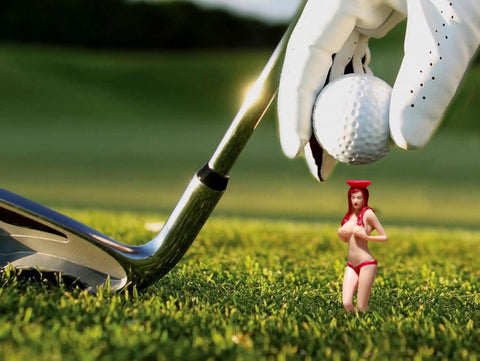 Pin Up Girl Golf Tees Set Of 6 For Golfers Hilarious Redhead Tees That Turn Heads On The Course Perfect Gift For Men And Women