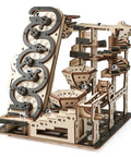 Electric Rolling Ball Maze Kit A 3D Wooden Puzzle For Adults And Teens, Mechanical Kinetic Art Building Set, DIY Brain Teaser Desk Decor For Home Office, Cool Gift For Ages 14 And Up, birch wood maze