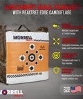 Archery Bag Target With Easy Carry Handle And Edge Camouflage For Crossbow, Compound, And Traditional Bow Practice with Realtree camo