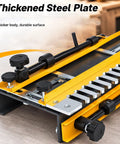 Thickened steel plate of Thirty Inch Dovetail Jig For Woodworking Router Guide Joinery Template with precise locking knobs.