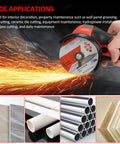 Cordless Angle Grinder 7000 RPM With 16.8V Battery And 76mm Wheels Handled Like A Dream For cutting tiles and PVC pipes.