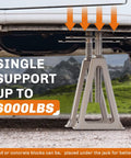 Premium Cast Aluminum Rv Stabilizer Jacks 4 Pack Heavy Duty Leveling Kit For Travel Trailer Camper adjustable support under vehicle.