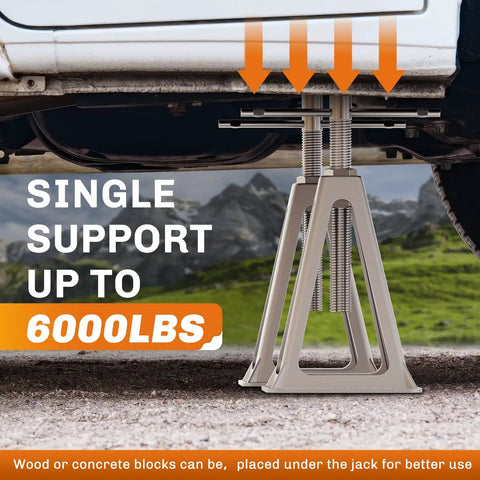 Premium Cast Aluminum Rv Stabilizer Jacks 4 Pack Heavy Duty Leveling Kit For Travel Trailer Camper adjustable support under vehicle.