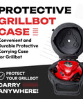 Automatic Grill Cleaning Robot Nylon Brushes Electric BBQ Cleaner in red case kit displayed open.