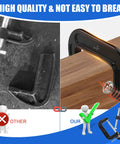 Comparison of broken clamp and Eight Piece 4 Inch Heavy Duty C Clamps Set With Cast Iron Frame And Sliding T Handle 1125 Lb Clamp Force