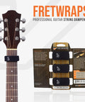 Fret Wrap And Guitar Mute Set For Acoustic, Electric, And Bass - Cut Noise, Tame Overtones, And Tighten Your Tone For Recording