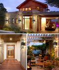 Dusk To Dawn Outdoor Wall Lights Set And Forget Auto On Sensor Up And Down Modern Exterior Sconce Fixtures on house exterior