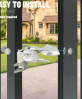 Chain Link Butterfly Gate Latch For One And Three Eighths Inch Gate Frame And Two And Three Eighths Inch Post, installed view