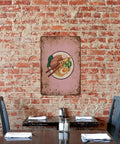 Themed Wall Art For Ramen Lovers 8x12 Inches Pewter Vintage Tin Sign Noodles Tonkotsu Noodle Bowl Kitchen Decor Gift For Foodie Fans Home Office Bedroom Coffee Wall Plaque Double Sided Print on brick wall