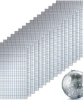 Self Adhesive Disco Mirror Mosaic Tiles For DIY Craft Projects Silver 5x5mm 10800 Pieces Across 18 Sheets with disco ball