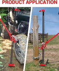 60 Inch Farm Jack for Off Road Recovery and Heavy Duty Vehicle Lifting, used on truck and post, 6600 Lbs Lift Capacity, steel construction