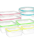 16 Piece Clip Lock Food Storage Set With Airtight Lids For Meal Prep And Kitchen Organization Microwave And Dishwasher Safe BPA Free Containers