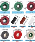 17 Piece 4 Inch Pro Grade Buffing Wheels Polishing Kit For Angle Grinder With 14 Nylon Fiber Flap Discs And Wool Felt Polishing Wheel