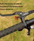 Hydraulic Disc Brake Kit for Mountain Bike With Front and Rear Calipers, featuring aluminum two-finger levers on handlebars