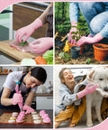 Top Shelf Disposable Nitrile Dish Gloves With Extended 12 Inch Cuff, 6 Mil Thick Guard, Cherry Blossom Print, Latex Free, Straight Up Reliable For Deep Cleaning And Hair Dye, Box Of 100 used for cooking, gardening, baking, and pet care.