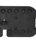 Rock Solid Trim Base For Hardwood Lipping Quick Swap Router Adapter Tough Plastic Template top view showing mounting holes