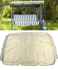 Beige Outdoor Swing Canopy Top Replacement Cover For Porch And Patio Yard Chair, Easy Fit No Fuss Weatherproof Dustproof Shield