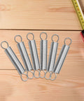 Premium 20Pc Stainless Steel Mechanical Extension Springs Kit With Durable Hooks, Perfect 3 Inch Length Tension For DIY Crafts Heavy Duty Repairs And Home Projects You Gotta Love, 20pc spring set on wood