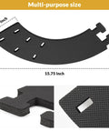 Kick Those Painful Toe Bumps To The Curb With Hella Padded Eva Bed Frame Leg Covers And Tough Toe Savers That Stop Foot Bruises While You Chill All Night Four Pack, close-up of a multi-purpose black EVA leg cover, size 15.75 x 4.13 inches, showing detailed texture.