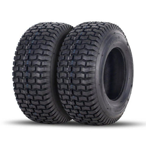 11x4.00-5 Lawn And Grass Tire Set Of Two, 4 Ply Tube Type, Multi Traction Pattern, 43A3, Ribbed Tread For Smooth Rolling On Turf
