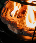 Close-up of flames in Big Red Portable Propane Campfire Pit Tabletop Heater For Camping And Tailgating, 13.25 Inch Fire Bowl, red