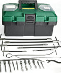Pro-Grade 23-Piece Packing Puller Kit: Stainless Steel Gland Extractor Set With Flexible Shafts And Corkscrew Pulling Hooks