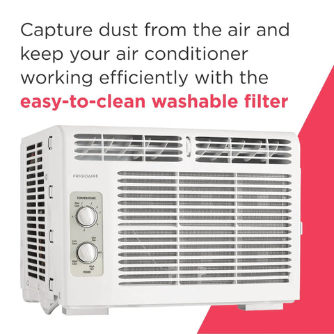 Slick 5000 Btu Window Mounted Air Conditioner Chills Your Space Up To 150 Sq Ft With Dead Silent Cooling Two Smooth Fan Modes And Absolute Zero Stress Auto Restart For Peak Summer Comfort In White