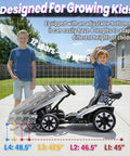 24V Electric Drift Go Kart With Dual 800W Motors 10Ah Battery 8.2 MPH Top Speed 3 Speed Modes shown with adjustable seat for kids