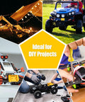 DeWalt 20V Battery Adapter With Beefy 14 Gauge Wire And Fuse Protection, Ideal for DIY projects like robotics and power wheels