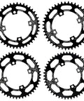 Round Oval 104 BCD Chainring 34T 36T 38T 40T black narrow wide teeth 4mm thick single speed systems for bikes