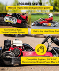 Heavy Duty Mean Machine Torque Converter For 4 To 7 Horsepower Go Kart Clutch showing asymmetrical design and compatibility details.